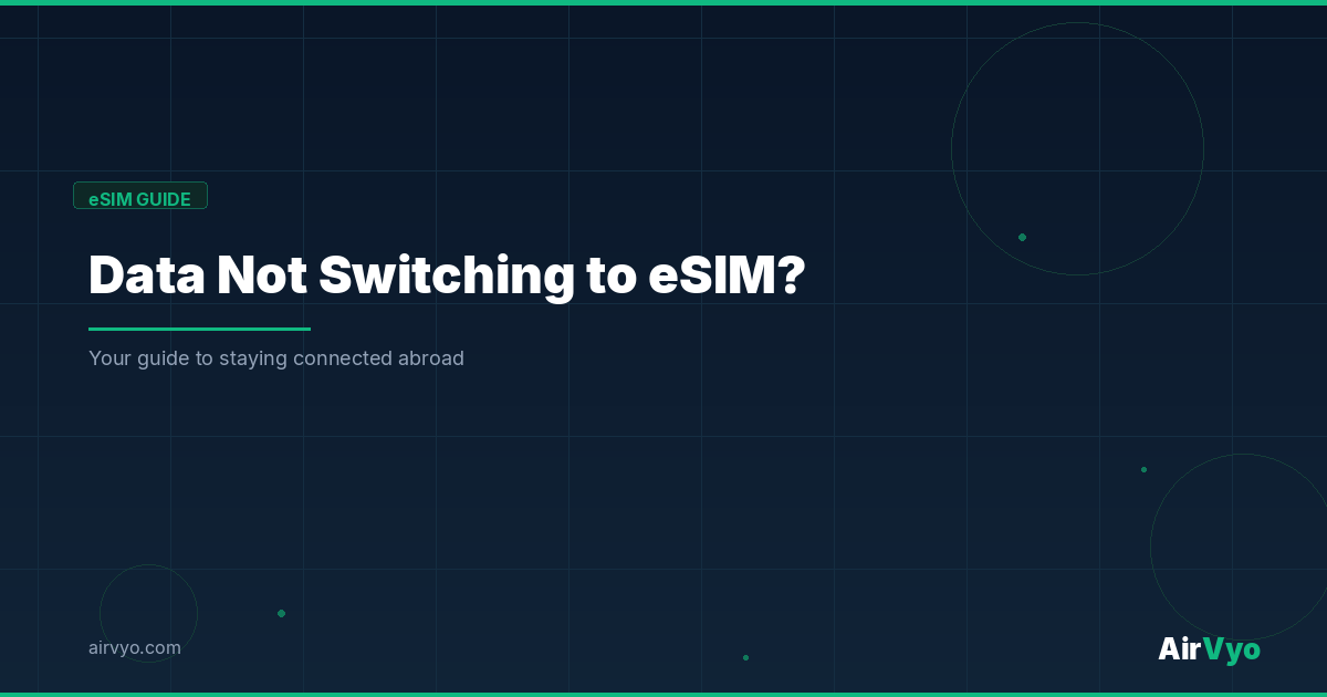 Cellular Data Not Switching to eSIM? Try These Fixes
