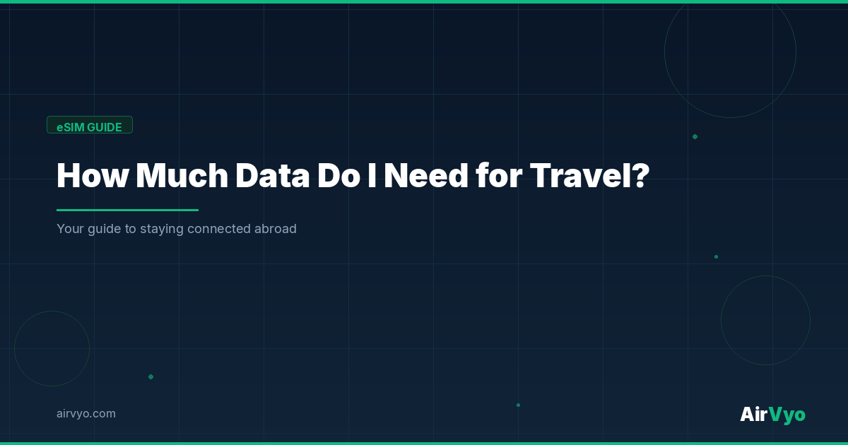 How Much Data Do I Need for Travel?